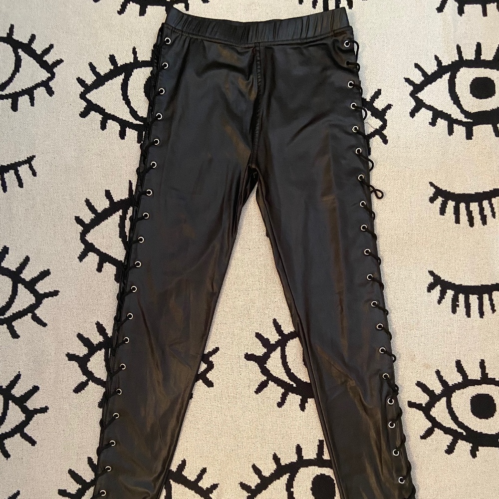 Vegan Leather Leggings